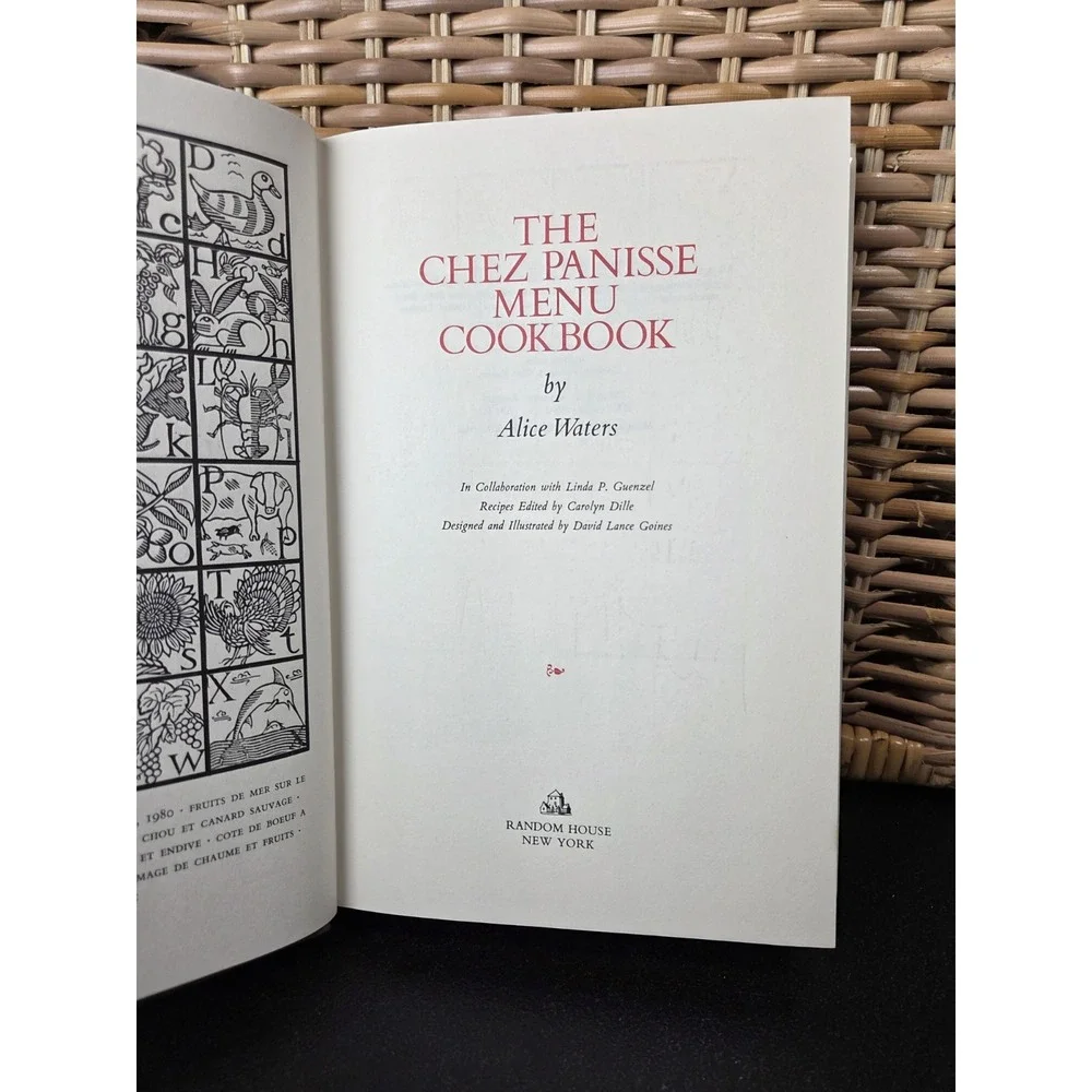 The‎ Chez Panisse Menu Cookbook HC Alice Waters *SIGNED*  Inscribed